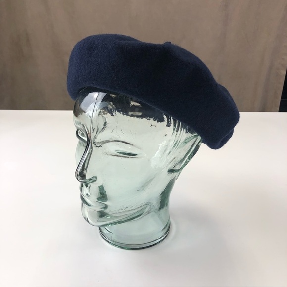 Parkhurst Accessories - Navy wool beret hat